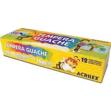Tinta Guache 12 Cores 15ml - ACRILEX