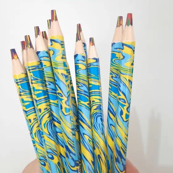 Lápis Jumbo Arco Íris (Kit com 10 Unidades) - Lyke
