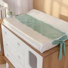 Trocador Anatômico para Comoda Menino Bebe Plastificado 65x45 Espuma 9cm Enxoval Quarto Infantil