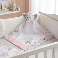 Naninha para Bebe Com Prendedor De Chupeta Plush  Bordada Menina