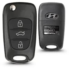 Chave Carcaça Compatível Hyundai I30 Ix35 2014