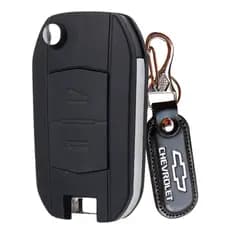 Chave Canivete Adaptação Para Gm Chevrolet Meriva 2002-2012 Chaveiro Preto Chevrolet