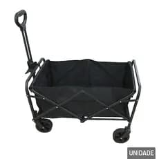 Carrinho de Aço Carbono Dobrável Multiuso 75x50cm