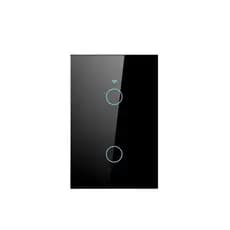 Interruptor Inteligente Preto Wifi 2 Botoes Touch Avant Neo