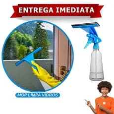 Mop Limpa Vidros Com Rodo e Borrifador Spray