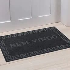 Tapete de Porta Bem Vindo Capacho Emborrachado Antiderrapante Envio IMEDIATO