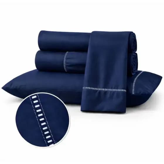 Jogo de Lençol 3 Peças Micro Percal 400 Fios – Toque Macio e Conforto Premium