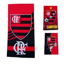 Toalha de Time Rubro Torcedor Banho Praia Gigante Premium