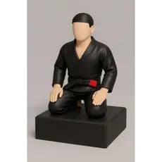 🥋 Boneco Jiu-Jitsu Faixa Preta – Decoração / Presente Artesanal