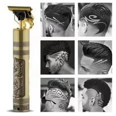Máquina de cortar cabelo barbeiro profissional dragão elétrica bateria recarregável