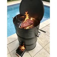 churrasqueira completa 200l - Premium com grelha e espeto