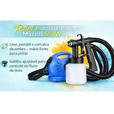 Pistola Pulverizadora de Tinta com Compressor Paint Profissional para Casa e Comércio Pintura