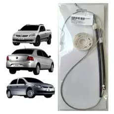 Kit Reparo Cabo Aço Vidro Elétrico Gol Voyage G5 G6 G7 Traseira 2008 em Diante