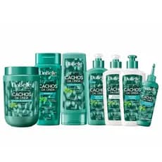 Kit vegano Dabelle Hair Tratamento capilar Completo - Cachos da Onda ( SH + COND + Masc Hidrataçao cachos + CPP+Gelatina Modeladora liquida + ativador de cachos +  Tonico de cachos Fortalecedor )  - 07 itens