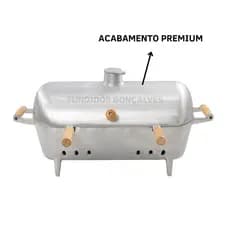 Churrasqueira A Bafo Grande Em Aluminio Fundido