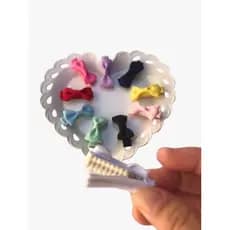 10Pçs de mini lacinhos/ laço bico de pato pequeno
