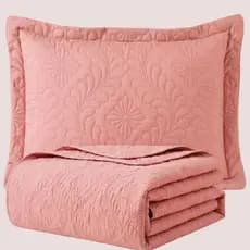 Kit Colcha Cobre Leito Luxo Casal ,Solteiro, Queen + Porta Travesseiro Matelado Ultrassonico Luxo