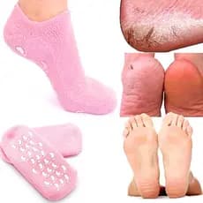 1 Par Meias Femininas Hidratantes Sortidas de Gel Tratamento SPA