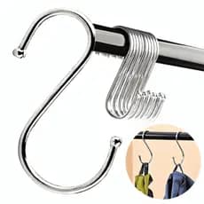 Kit 5 Ganchos Cabide S Multiuso Roupa Calça Porta Bolsa
