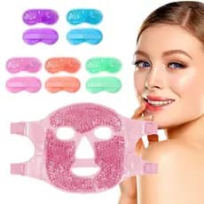 Máscara Relaxante para Rosto + Venda de Gel para Olhos
