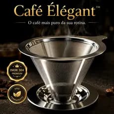 Filtro Café Inox Permanente 103 | Reutilizável | Não Usa Papel | Inox 304