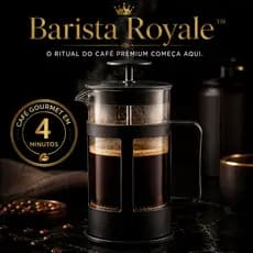 Cafeteira Prensa Francesa Barista Royale 350ml – Café Gourmet Intenso, Filtro Inox e Design Premium