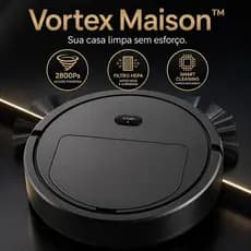 Robô Aspirador Inteligente Recarregável Vortex Maison 2800Pa Anti Poeira e Pelos / Filtro HEPA 110v