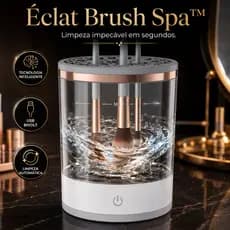 Éclat Brush Spa™ Lavador de Pincéis Maquiagem Automático Elétrico USB Limpeza Rápida Profissional