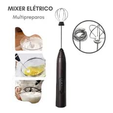 Misturador elétrico portátil para bebidas e receitas
