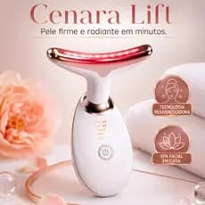 Massageador Facial Cenara Lift Pro Aparelho Facial LED Anti Idade Com Vibração Efeito Lifting Facial