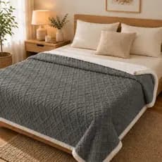 Cobertor Sherpa Casal Grosso 2,20x1,90 Manta Pelinho Fofinho