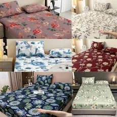 Jogo De Lençol Luxo Cama Solteiro Casal 200 Fios Estampado C/ Elástico
