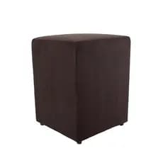 Puff Quadrado Cubo Decorativo Em Suede 45cm x 34cm x 34cm