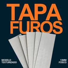 Kit 15 Cartelas Tapa Furo Tx Branco 13mm