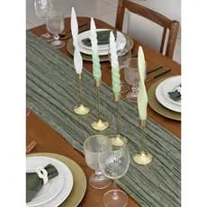 Caminho Trilho de Mesa Boho Gaze Até 10 lugares