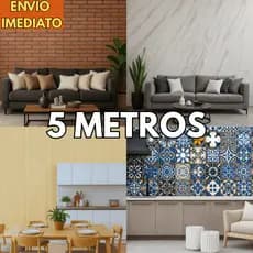 Papel de Parede Adesivo Lavável – Para Quarto, Sala, Cozinha e Móveis Autocolante Impermeável
