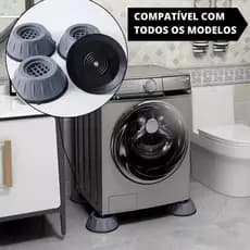 Suporte de Máquina de Lavar Roupa 4 pés Nivelador Anti Vibração