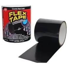 Fita Flex Tape Preta 10cm X 150cm Cola Tudo Multi Aplicação