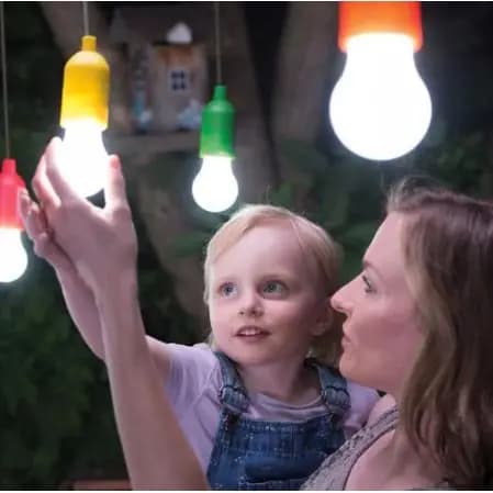 Lâmpada Led De Corda Portátil Camping Pesca Jardim Pilhas