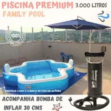PISCINA FAMILY POOL / FAMILY LOUNGE PREMIUM  2 /4 ASSENTOS, MOD. ORIGINAL. PISCINA SPA BOTE INFLÁVEL