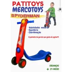 Patinete Infantil Spyderman - Patinete p/ Crianças homem aranha - Patytoys.