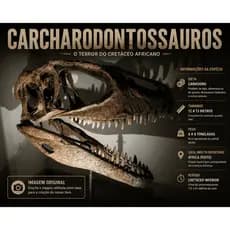 Crânio de Dinossauro Carcharodontossauro 3D Grande Realista | Decoração Jurássica | Dinossauro Colecionável | Presente