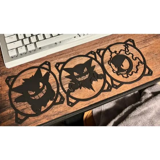 Grade Fan Pokémon Fantasmas 120mm PC Gamer -Mod PC Gengar, Haunter e Gastly