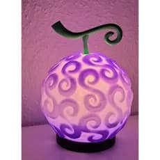 Luminária Gomu Gomu no Mi LED Anime One Piece Decoração Geek Presente Criativo Luz Noturna 17cm