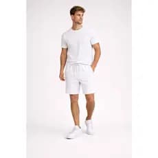 Bermuda Casual Masculina em Malha Confortável com Bolsos Funcionais e Modelagem Padrão