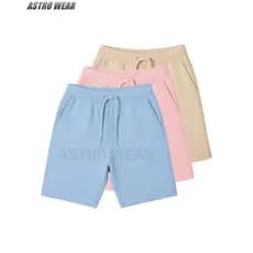 Kit 3 Bermudas Masculinas Moletom Toque Suave Com Cordão Para Ajuste