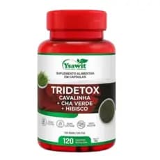 Tridetox 120 Cápsulas - Potencializador Natural (Cavalinha + Chá Verde + Hibisco)