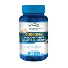 Cúrcuma + Colágeno Tipo II + Magnésio 120 Cápsulas | Articulações, Anti-inflamatório Natural e Saúde Óssea