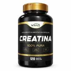Creatina 100% Pura  -120 Capsulas - 500 mg