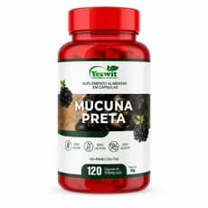 Mucuna Preta 1500mg 120 Cápsulas | Energia, Foco e Bem-Estar | Suplemento Natural | Envio Rápido